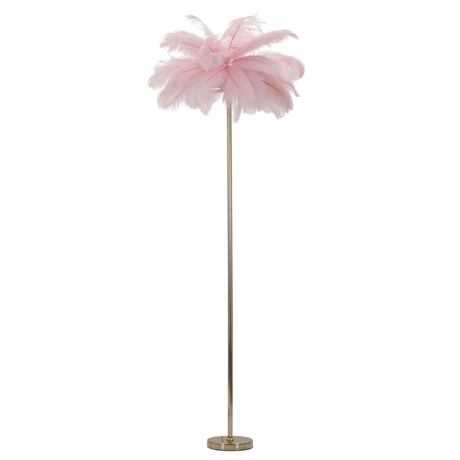 LAMPA STOJĄCA PALMA RÓŻOWA 55X160 cm